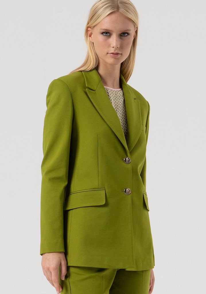 CHAQUETA PUNTO OLIVA - FRACOMINA