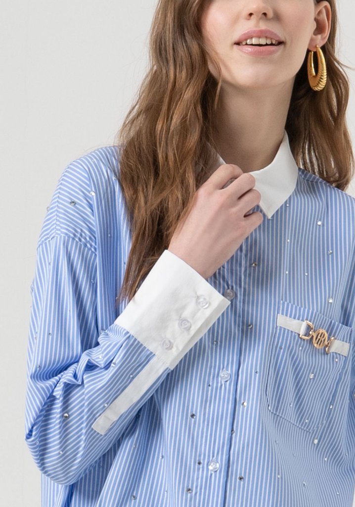CAMISA OVERSIZE RAYAS - FRACOMINA