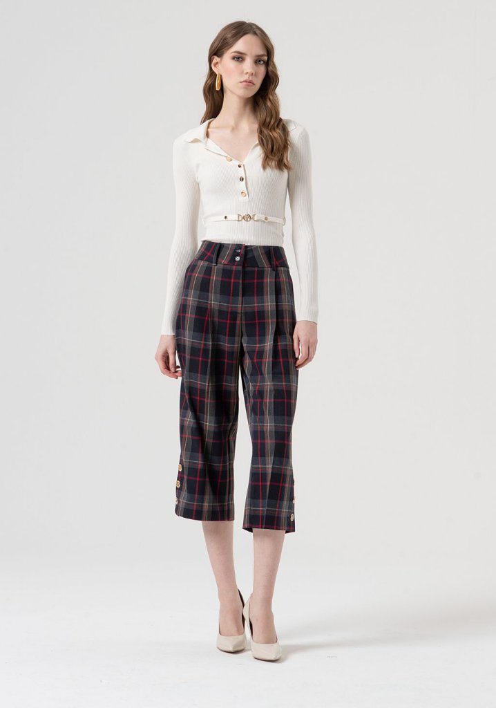 PANTALÓN CROPPED PINZA - FRACOMINA
