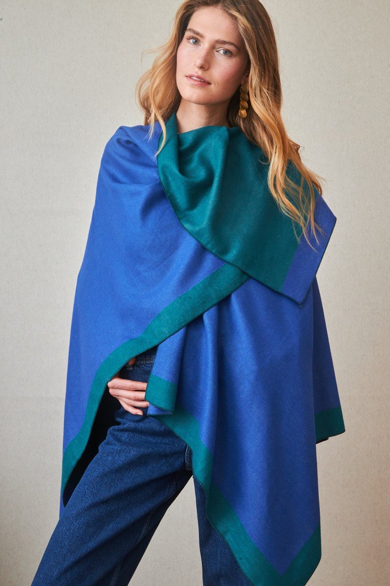 PONCHO DUO COLORES - LATIDO