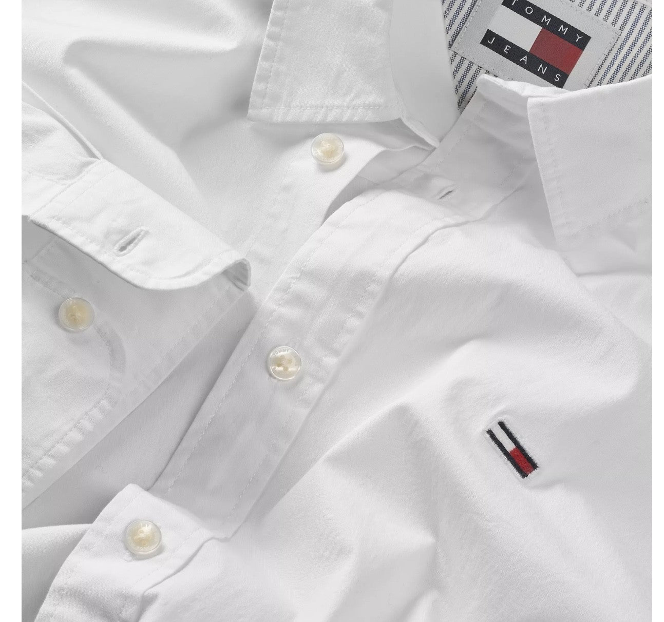 CAMISA ELASTAN LISA - TOMMY JEANS