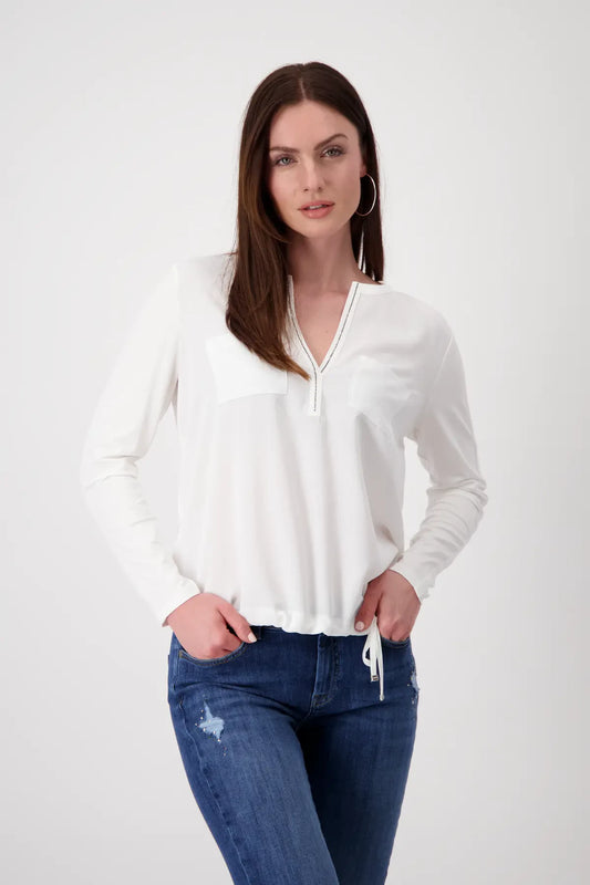 BLUSA PUNTO/SEDA - MONARI