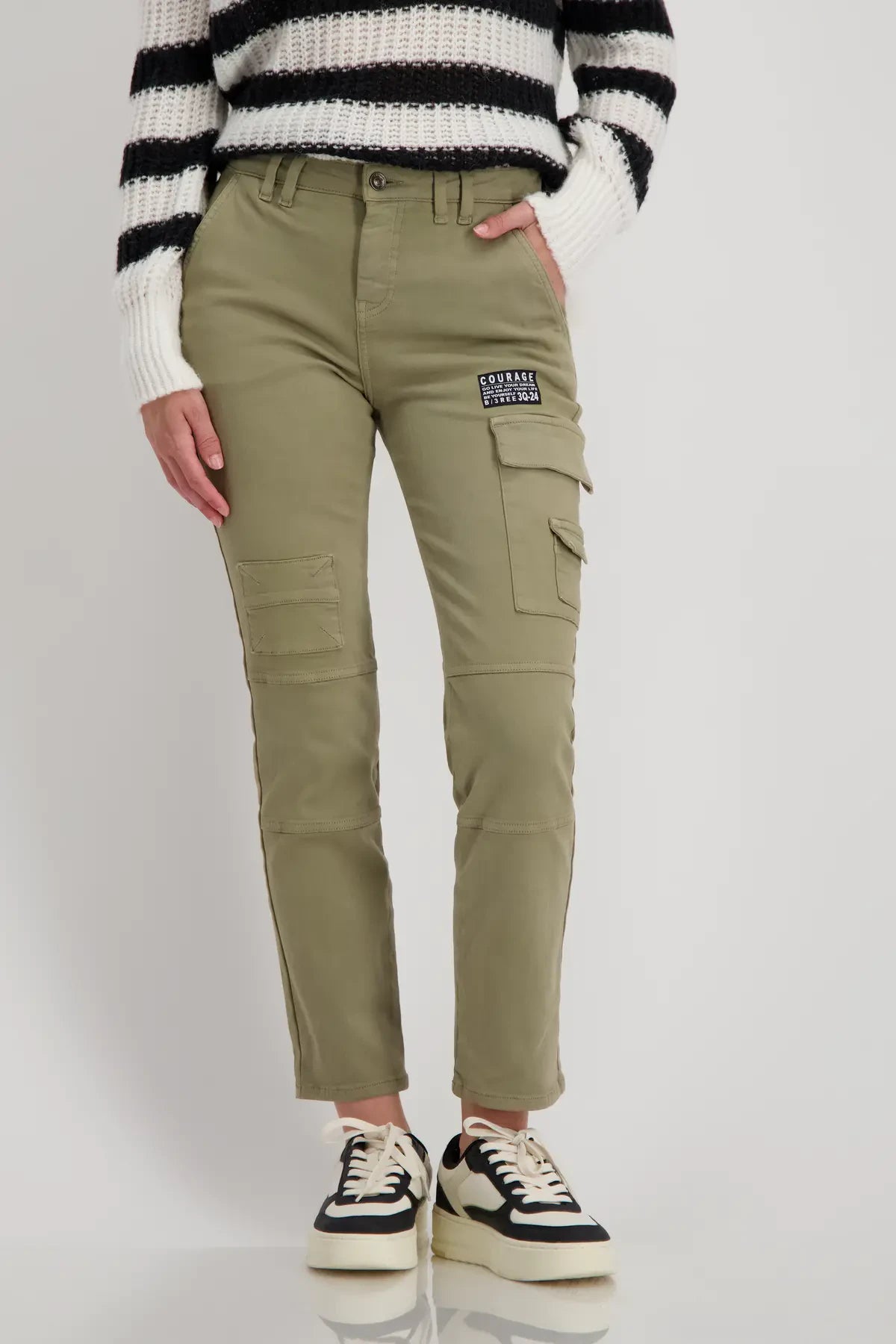 PANTALÓN VAQUERO CARGO MILITAR - MONARI