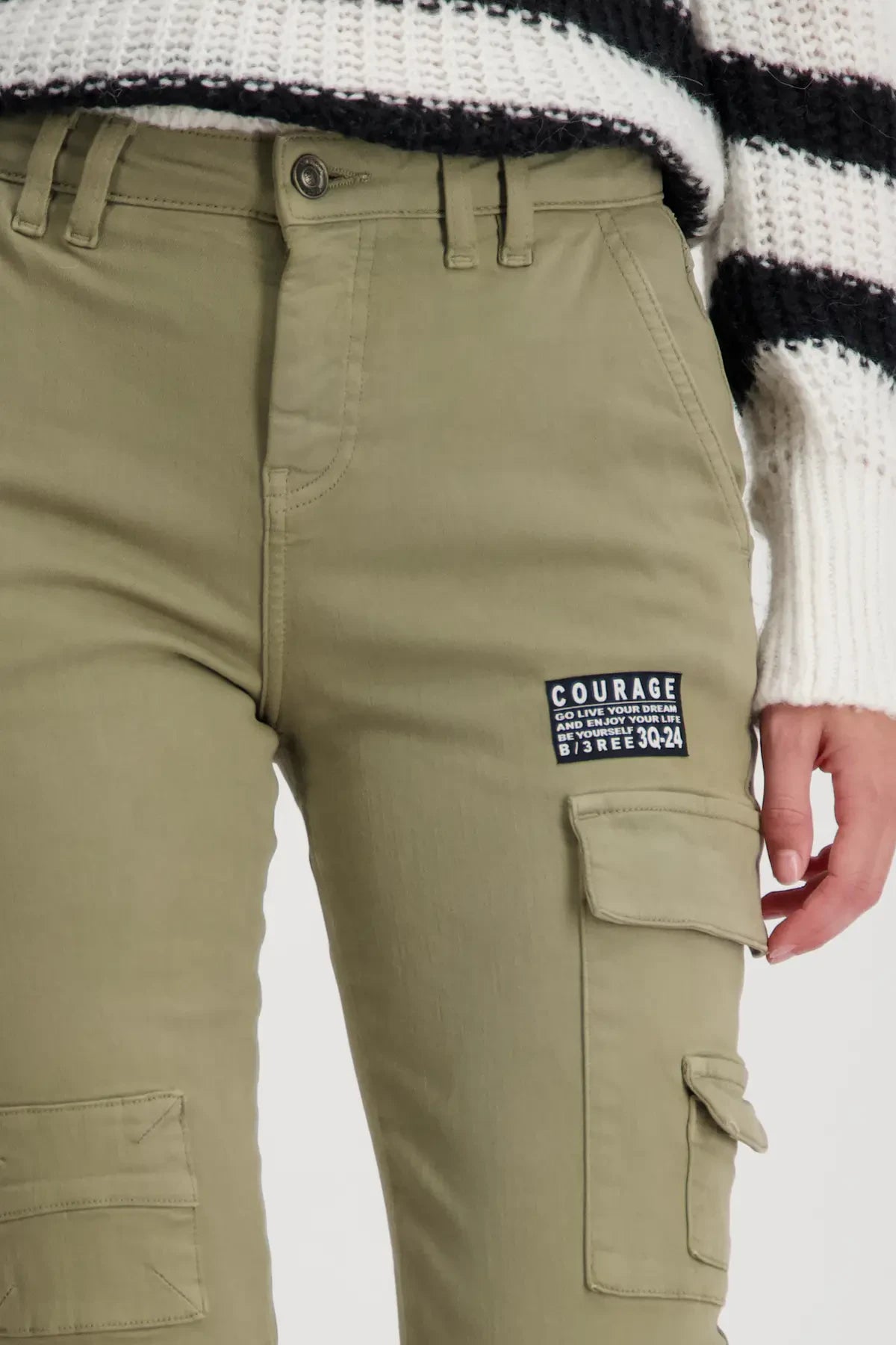 PANTALÓN VAQUERO CARGO MILITAR - MONARI