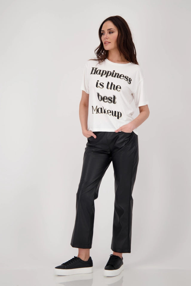 CAMISETA SLOGAN STRASS - MONARI