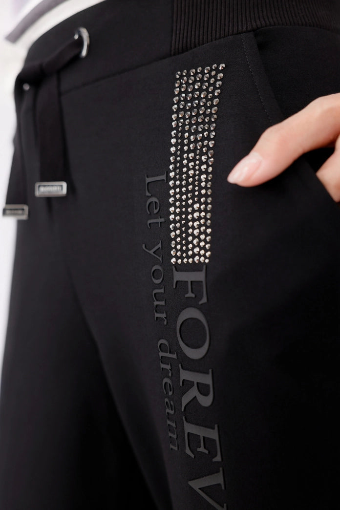 PANTALÓN STRASS LATERAL - MONARI