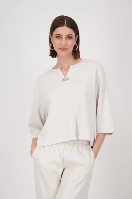 SUDADERA PICO STRASS - MONARI