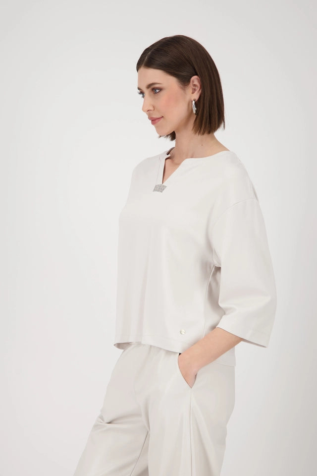 SUDADERA PICO STRASS - MONARI