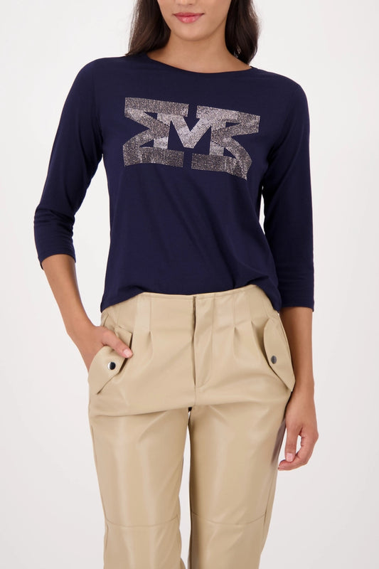CAMISETA CON PEDRERÍA - MONARI