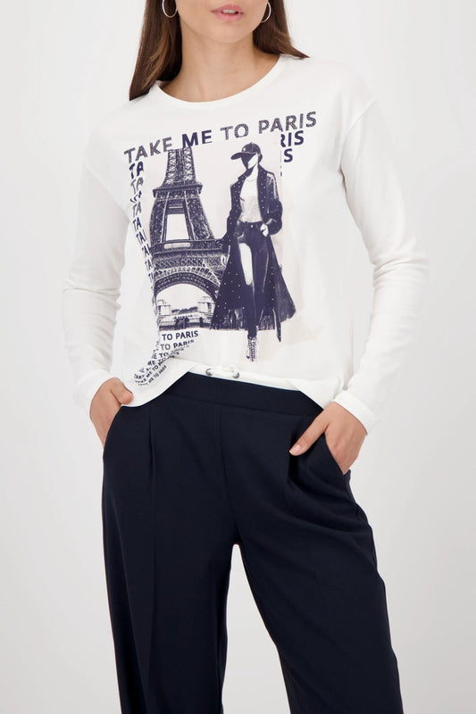 CAMISETA MANGA LARGA PARÍS - MONARI