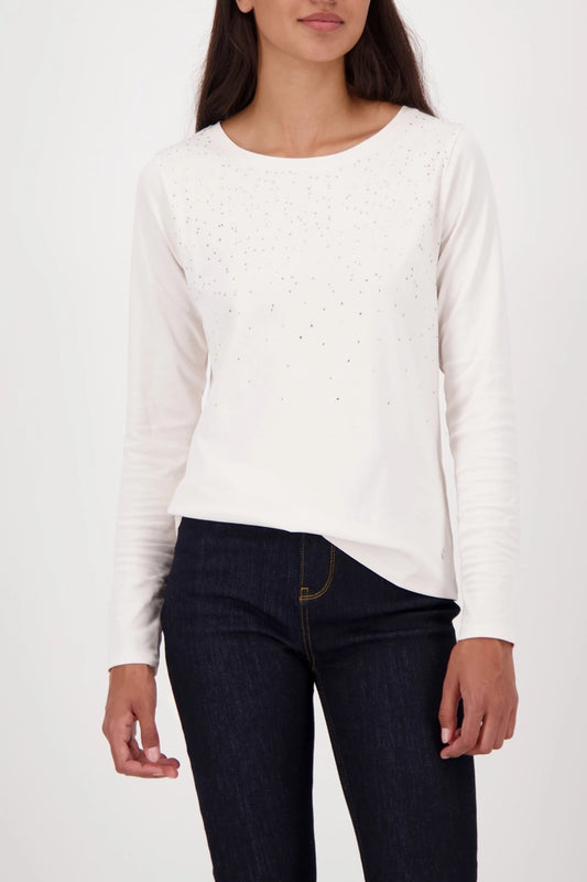 CAMISETA ADORNO PEDRERÍA  - MONARI