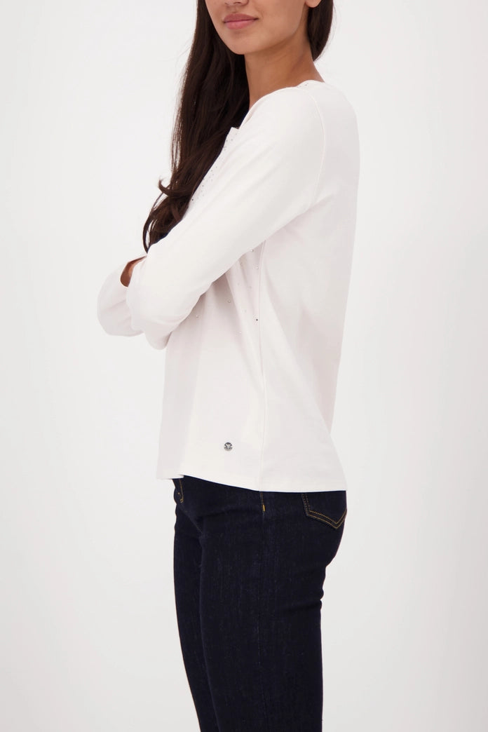 CAMISETA ADORNO PEDRERÍA  - MONARI