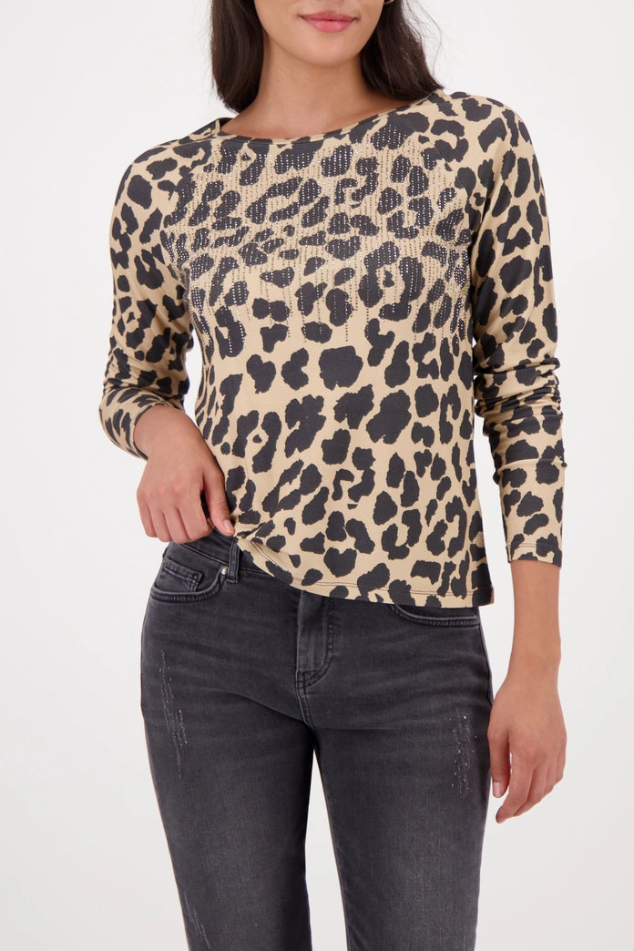CAMISETA ESTAMPADO LEOPARDO - MONARI
