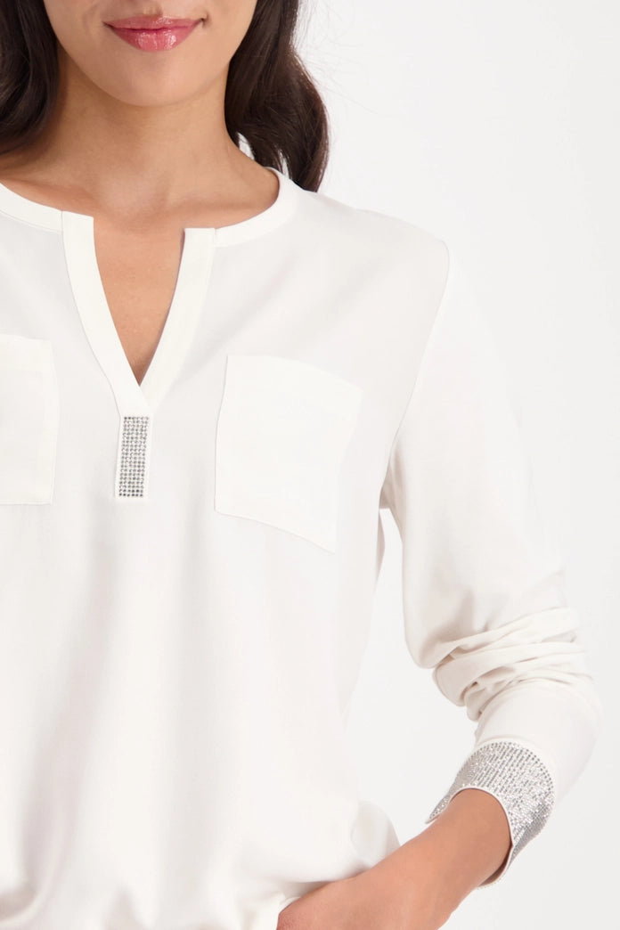 BLUSA PUÑO STRASS - MONARI
