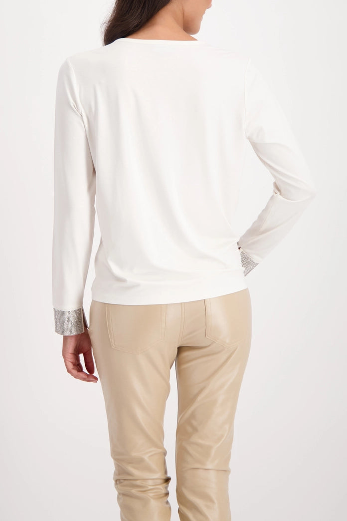BLUSA PUÑO STRASS - MONARI