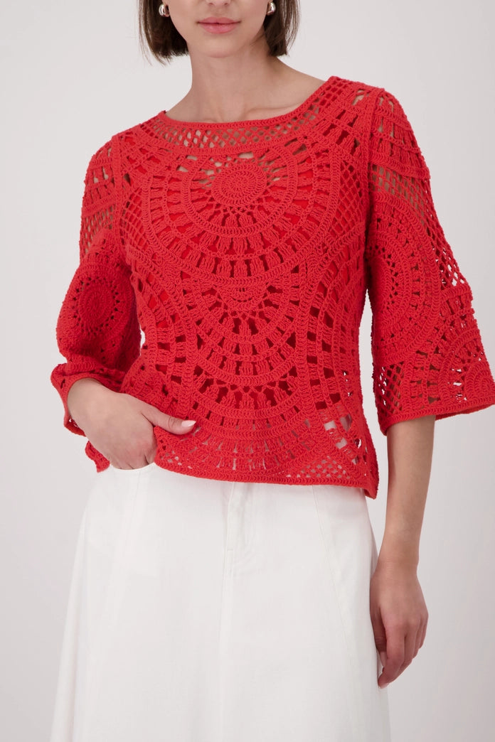 JERSEY CROCHE CORAL -MONARI