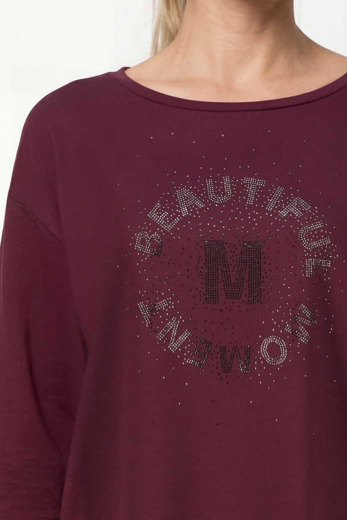 SUDADERA LETRAS DECORATIVAS - MONARI