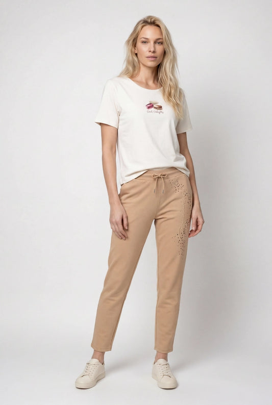 PANTALÓN CON PEDRERÍA - MONARI