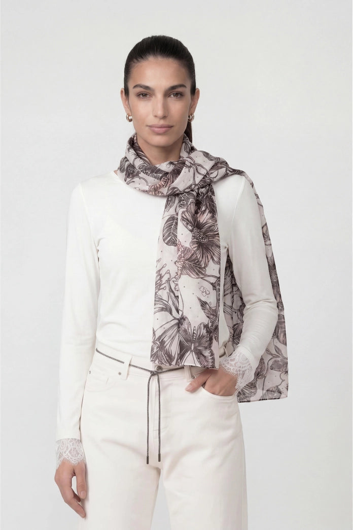 BUFANDA FLORAL - MONARI