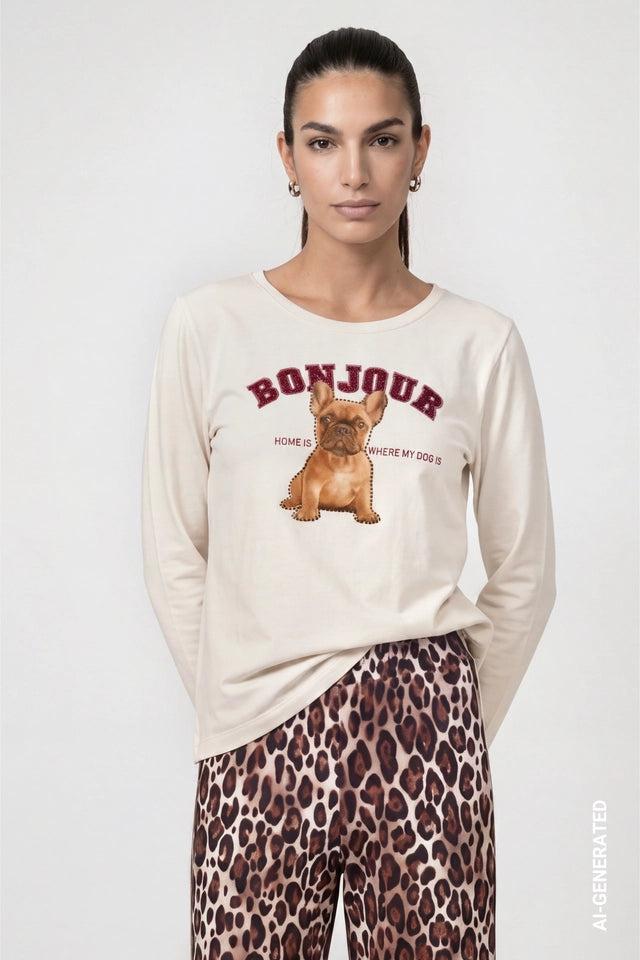 CAMISETA DIBUJO DOG - MONARI
