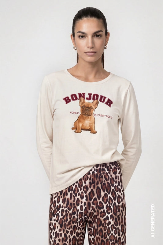 CAMISETA DIBUJO DOG - MONARI