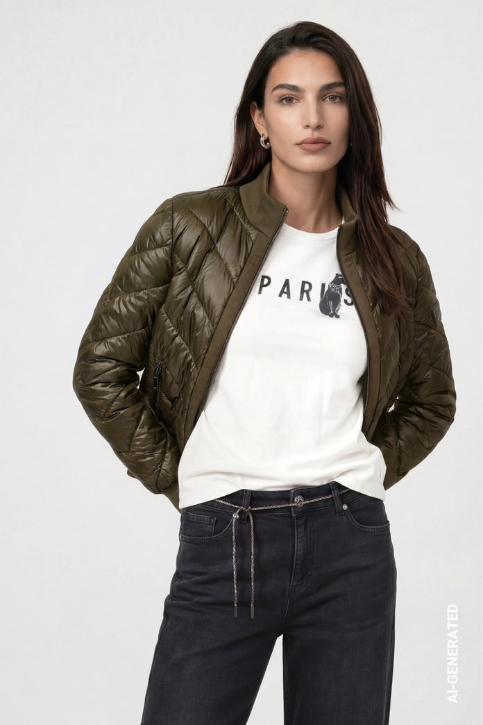CHAQUETA CON NEOPRENO - MONARI