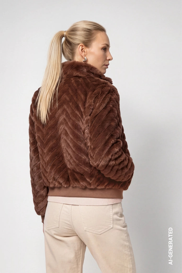 CHAQUETA ESTAMPADO ZIGZAG - MONARI