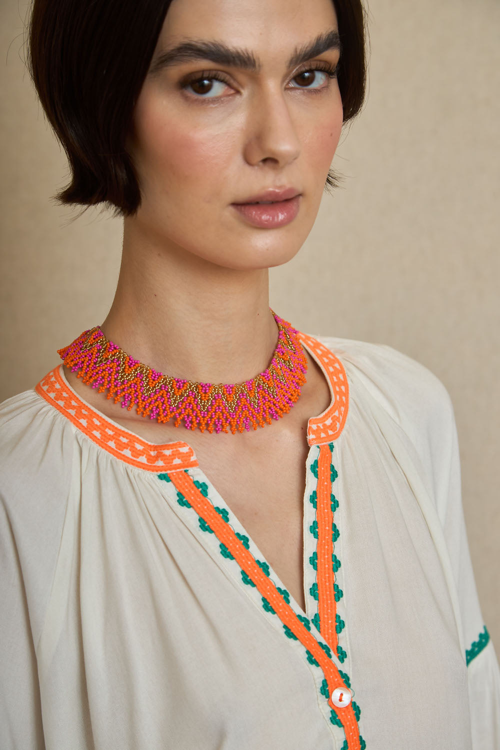 COLLAR CHOKER ÉTNICO - LATIDO