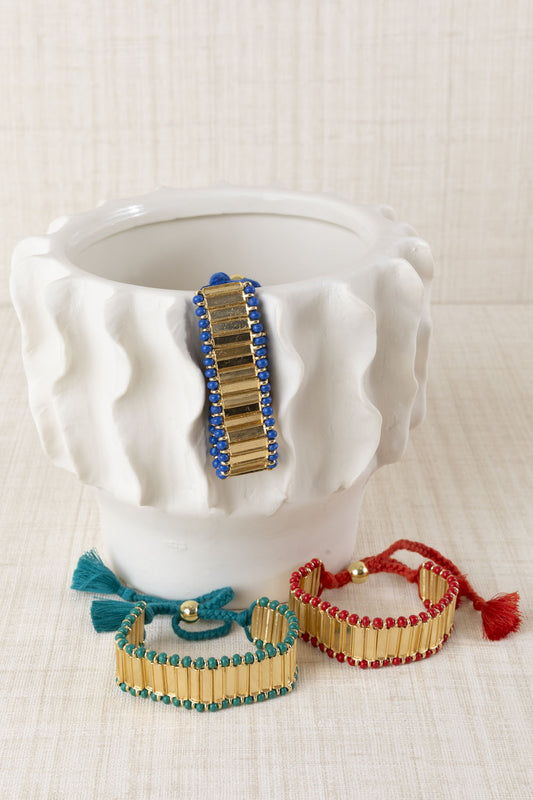 PULSERA ABANICO METALIZADO - LATIDO
