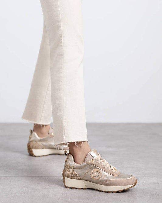 ZAPATILLA DORADA SERPIENTE - CARMELA
