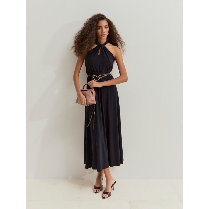 VESTIDO CUELLO HALTER - LION OF PORCHE