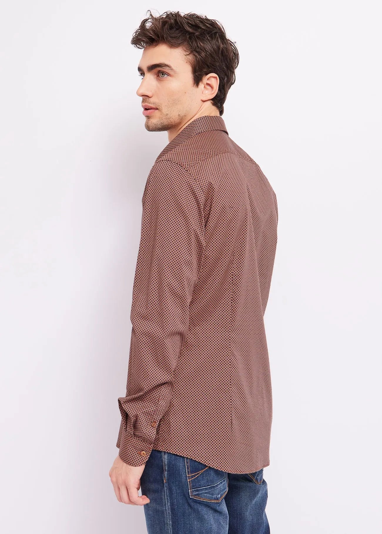 Camisa stretch cotton poplin - Gaudí