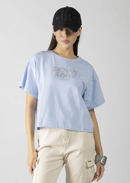 CAMISETA OVER STRASS - DENNY ROSE