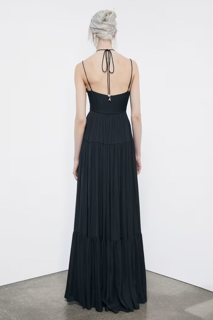 VESTIDO LARGO SATÉN - PATRIZIA PEPE