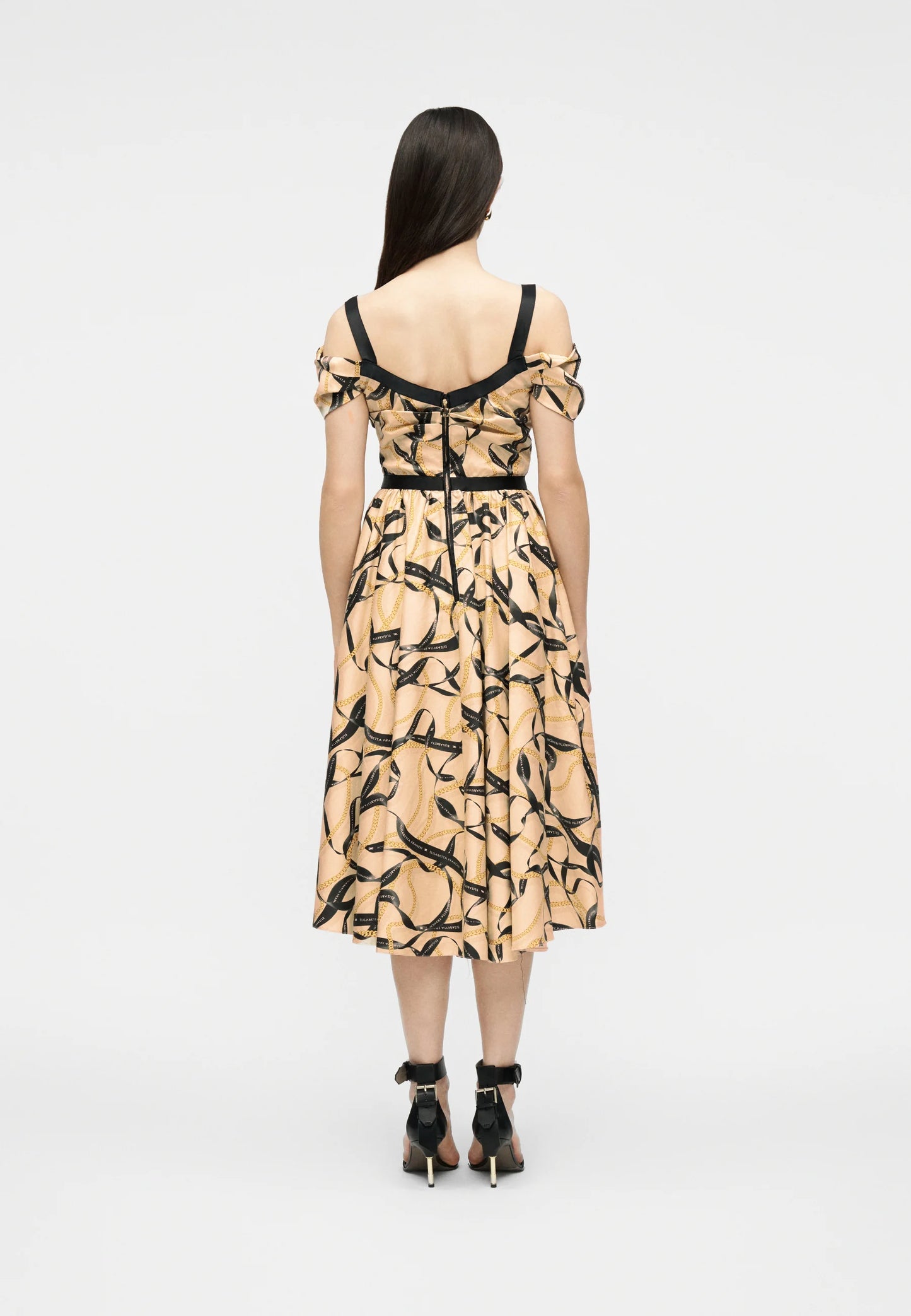 VESTIDO ESTAMPADO CADENAS - ELISABETTA FRANCHI