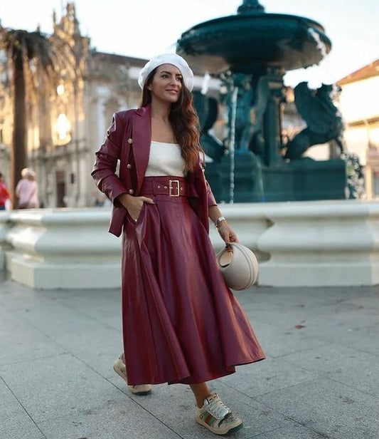 FALDA MORADA- FRACOMINA