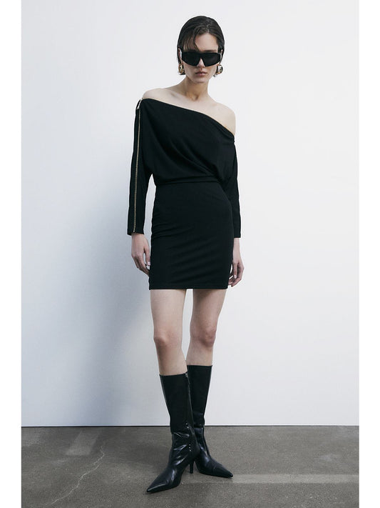 VESTIDO CREMALLERA CUELLO - PATRIZIA PEPE