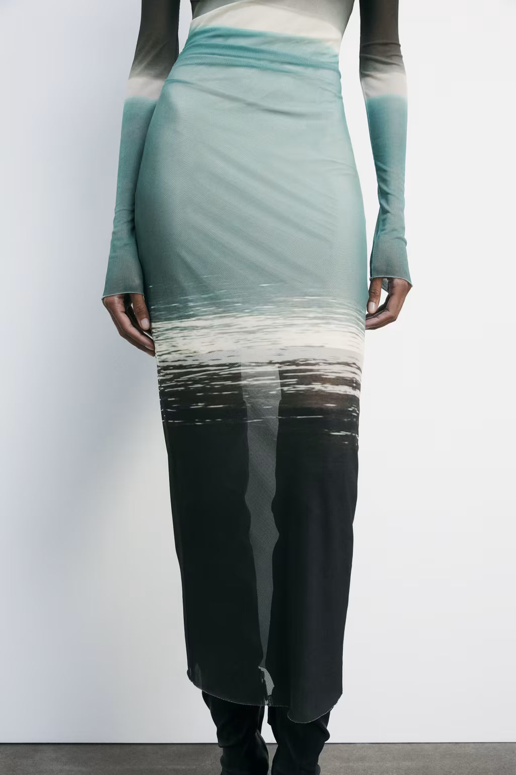 VESTIDO TUL MIDI - PATRIZIA PEPE