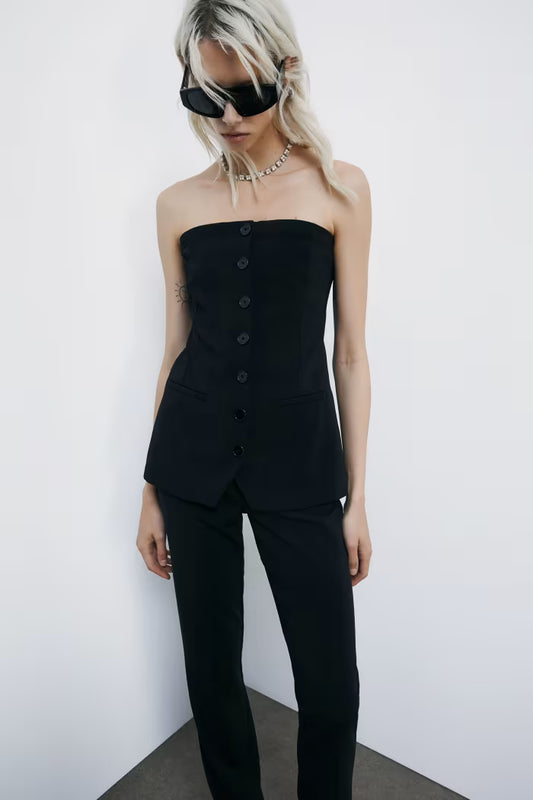 TOP BOTONES - PATRIZIA PEPE