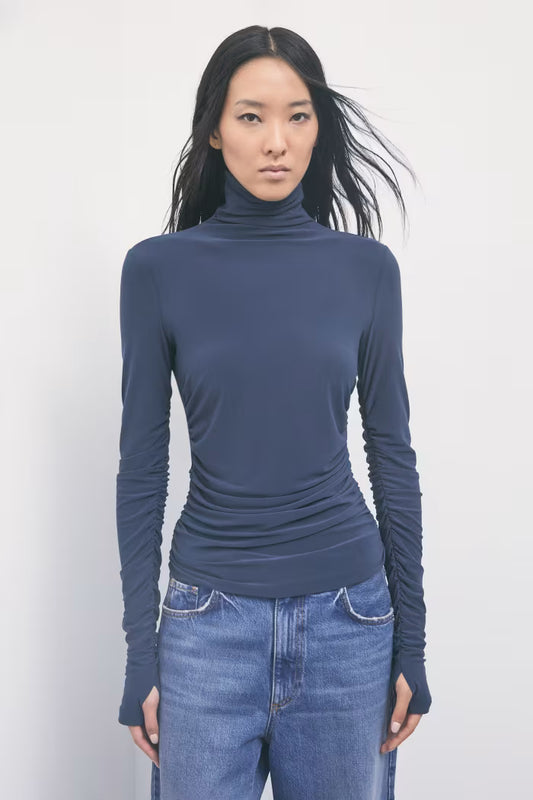 TOP CUELLO RIZADO - PATRIZIA PEPE