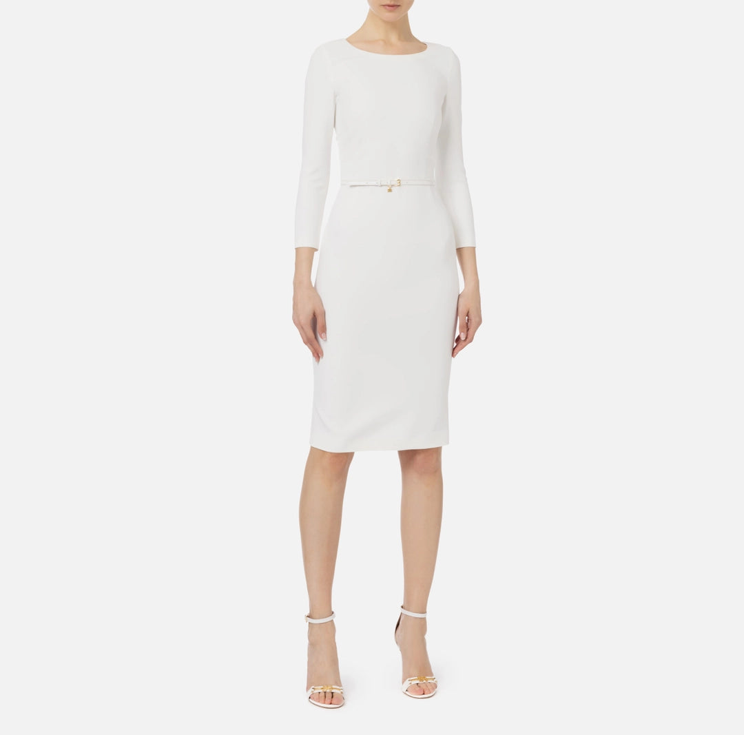 VESTIDO BLANCO LISO - ELISABETTA FRANCHI