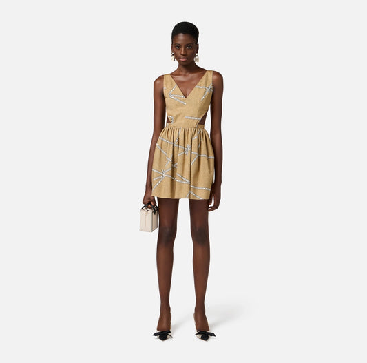 VESTIDO MINI ABERTURAS - ELISABETTA FRANCHI