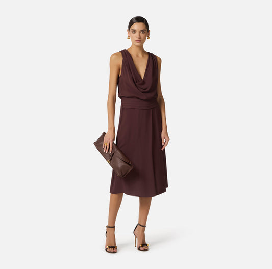 VESTIDO LISO CREPE - ELISABETTA FRANCHI