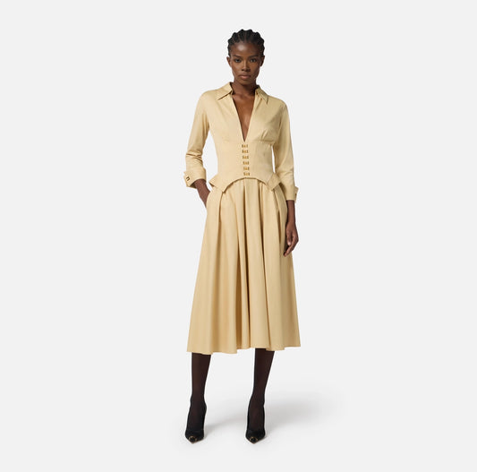 VESTIDO CAMISERO CORPIÑO - ELISABETTA FRANCHI