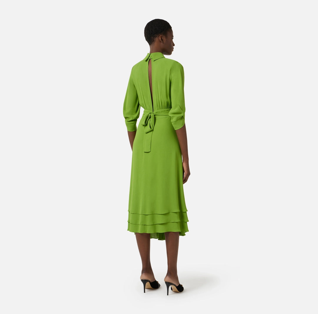 VESTIDO GASA MIDI - ELISABETTA FRANCHI