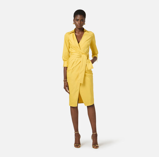 VESTIDO ALGODÓN ELÁSTICO - ELISABETTA FRANCHI