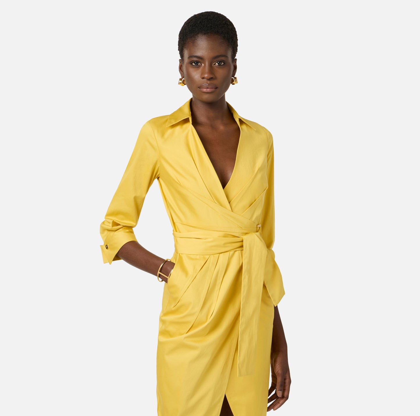 VESTIDO ALGODÓN ELÁSTICO - ELISABETTA FRANCHI
