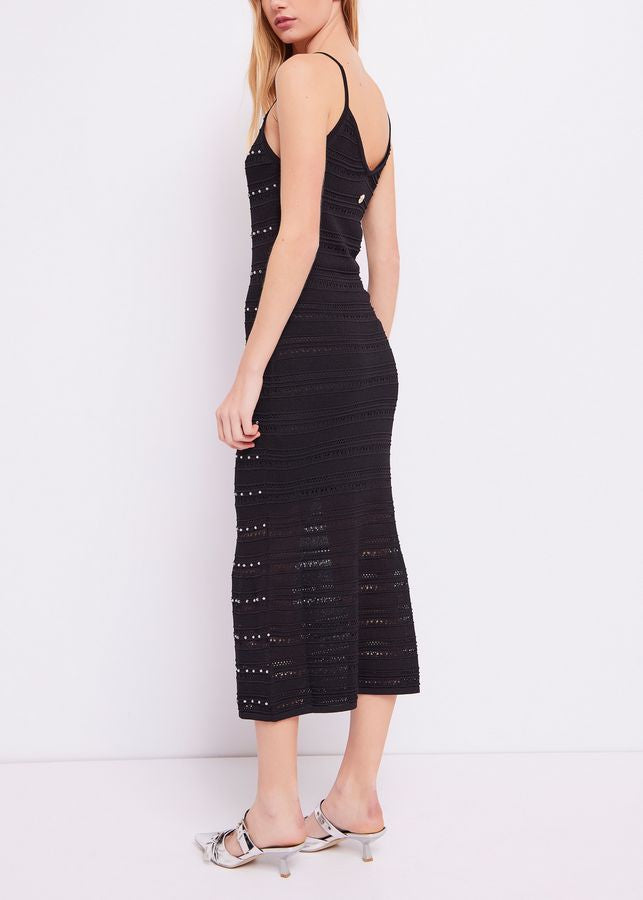 VESTIDO NEGRO CROCHE - DENNY ROSE