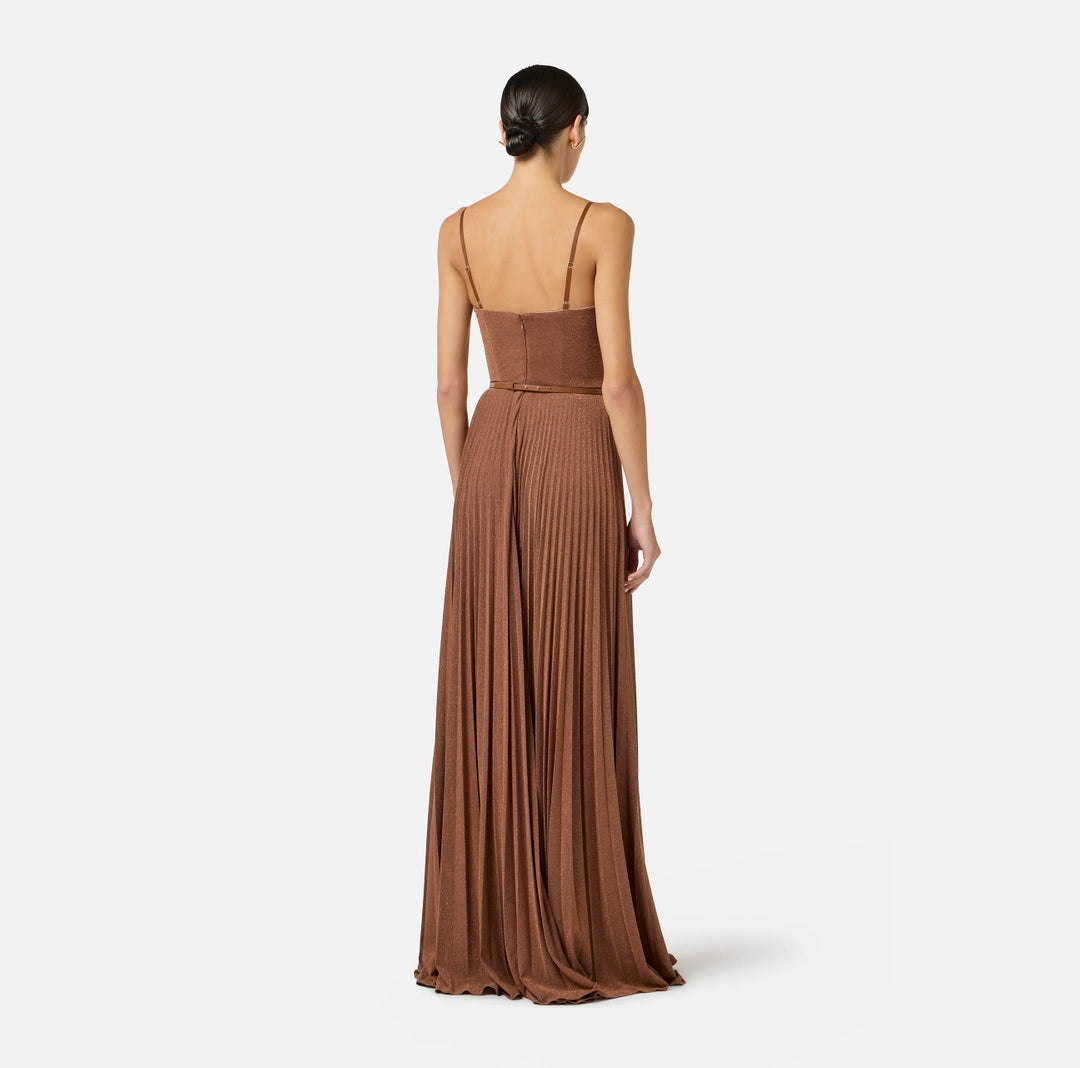 VESTIDO TIRANTES DORADOS - ELISABETTA FRANCHI