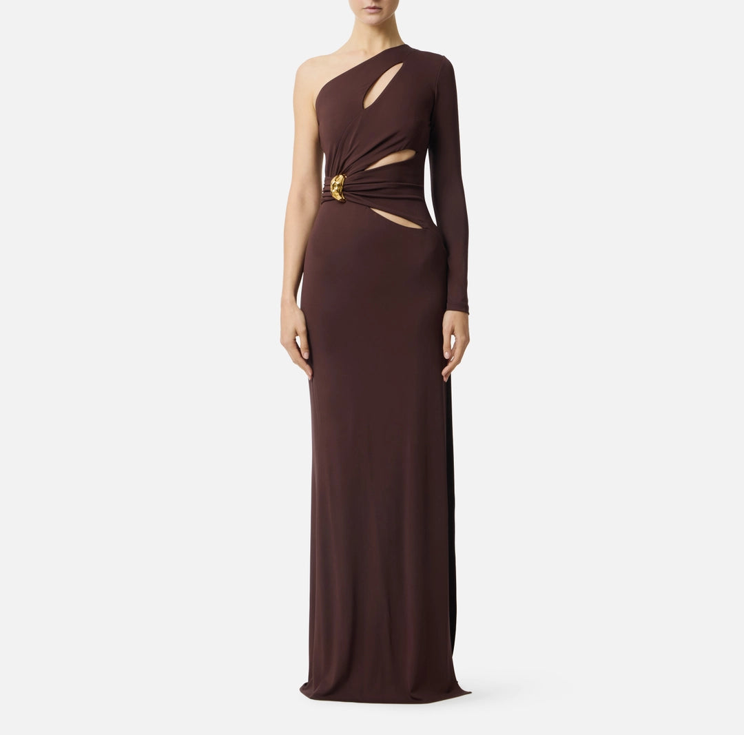 VESTIDO ASIMÉTRICO LARGO - ELISABETTA FRANCHI